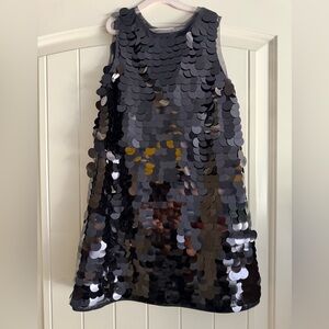 NWT GAP Black Sequin Shift Dress for Girls